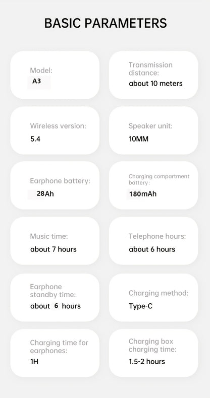 Single Ear Bluetooth Earbud 4g Lightweight – Bluetooth 6.0, 16H Total Battery Life, 10m Range, One-Touch Control, Comfortable All-Day Wear, Mono Wireless Headset for Calls & Music – White