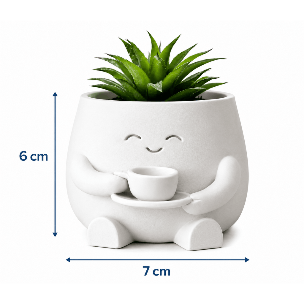 2 Flower Pot Suitable for Succulent & Pen Holders, Lightweight Plastic /Outdoor Desktop Pots with Irregular Shape, Small plant, Decorative Gift for Money Plant Housewarming, Birthdays (for, Office, Desk) - Modern Gardening Gift,home Decor
