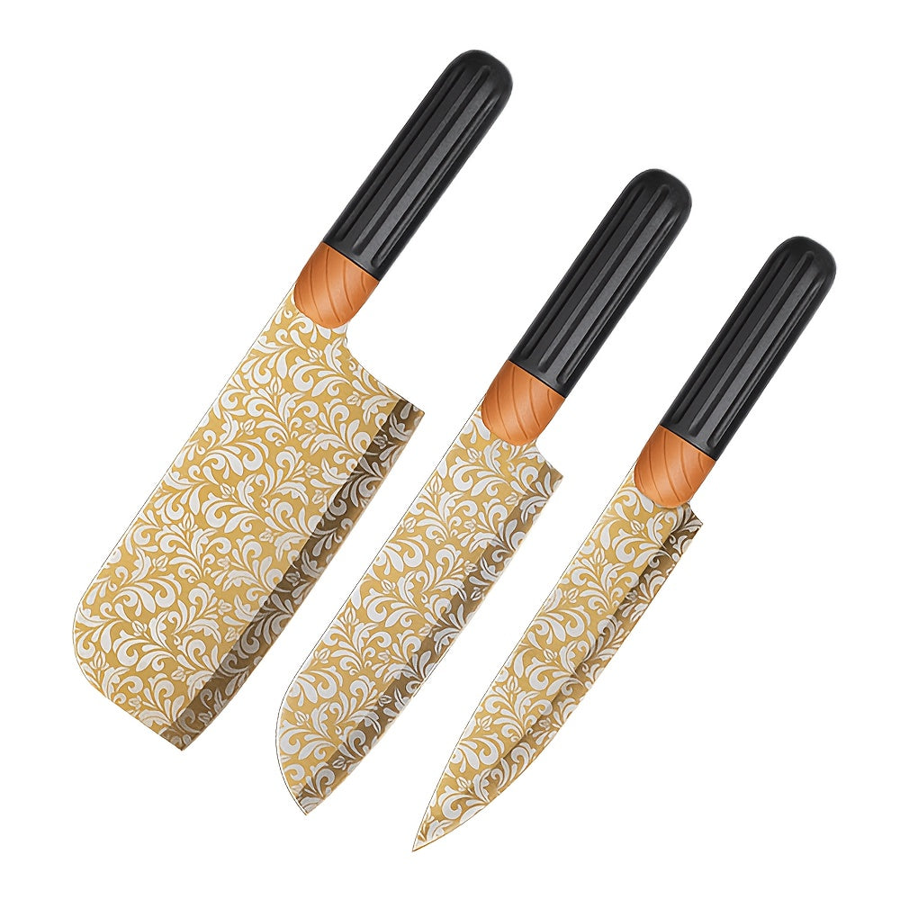 3pcs Boning Knife Set Japanese Stainless Steel Ultra Sharp Meat Cutting Knives with Sheath for Kitchen BBQ Outdoor – High Carbon Steel Chef Skinning Knife