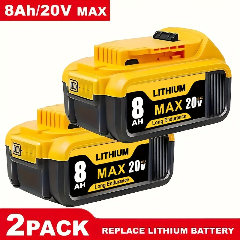 DeWalt 20V Max Replacement Battery 8000mAh – Compatible DCB200 DCB201 DCB206 DCB210 DCB203, Lithium-Ion Cordless Tool Battery, 1/2/4 Pack | Canada