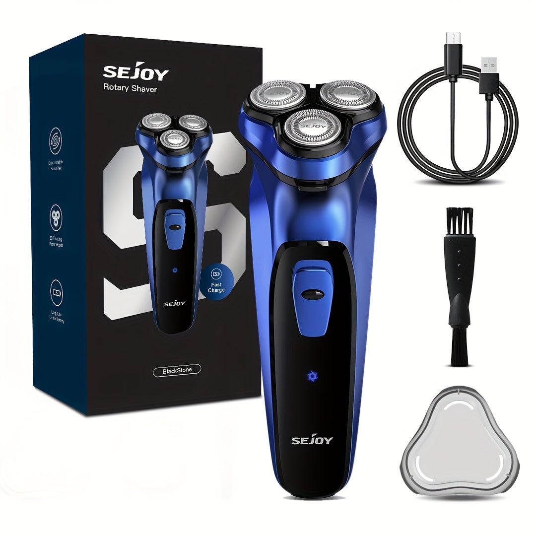 Blade Head Sold Seperately Electric Razor for Men, Electric Shaver for Men Face, Wet Dry Rechargeable Shaver with Pop Up Trimmer