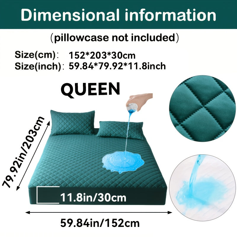Cooling Waterproof Mattress Cover – Thick Fitted Sheet Style, Multi-Layer Protection, Breathable & Comfortable, Ideal for Bedroom, Guest Room & Hotel, Great Gift for Christmas & Halloween