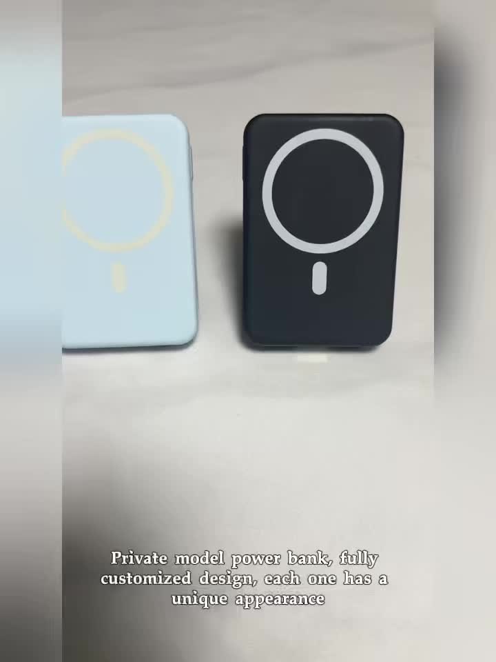10000mAh Mobile Power, 22.W Magnetic Charging Treasure, Comes with Convenient Dual Cable, with LED Power Display, Stand Mobile Power, Can Charge 5 Devices At The Same Time, Comes with Stand, Can Be On The Plane
