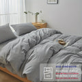 100% Washed Cotton Duvet Cover Set – Breathable, Durable & Ultra-Soft Comfy Bedding Set for All Seasons, Multiple Sizes & Colours