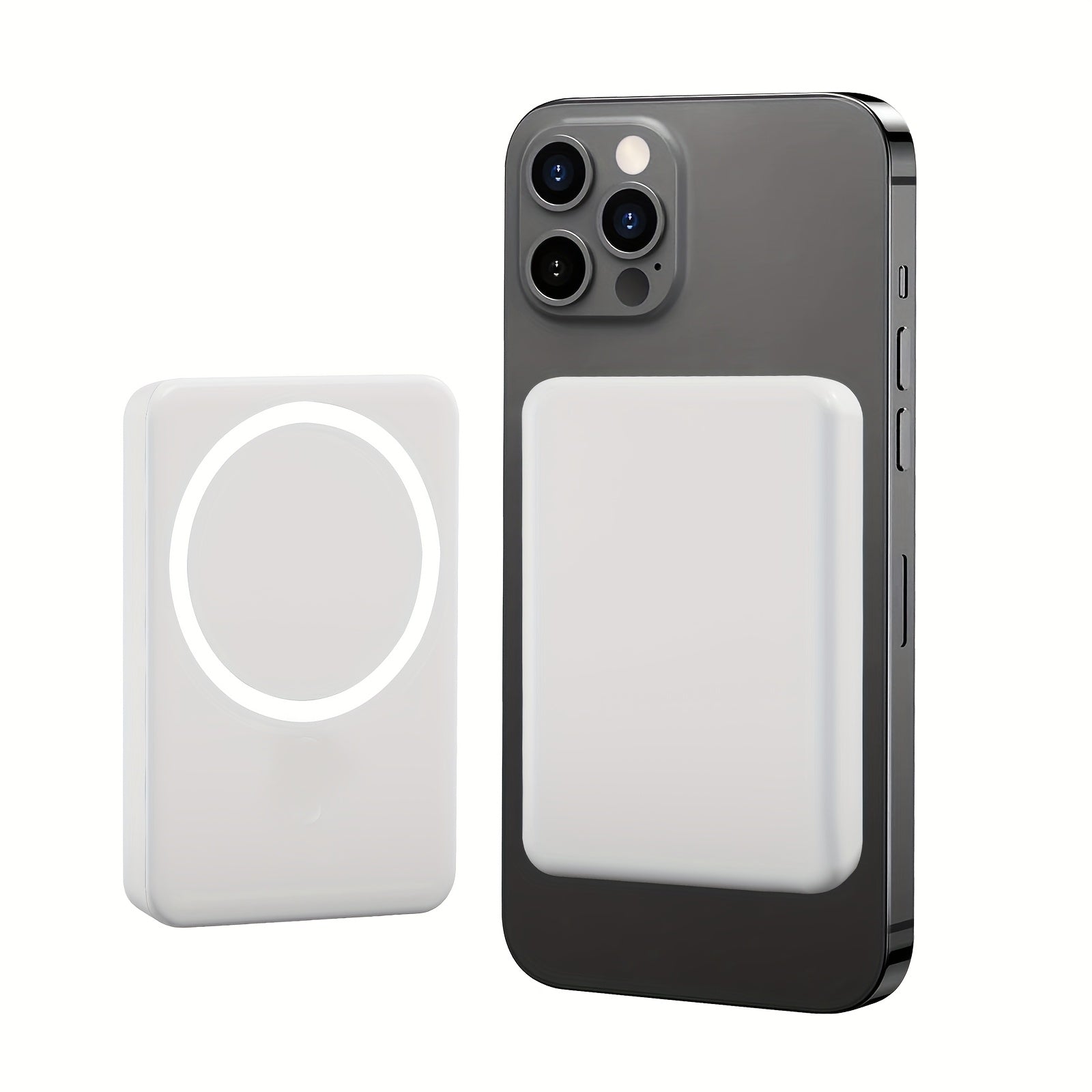 Magnetic Wireless Portable Charger, 5000mAh Wireless Power Bank PD 20W Fast Charging for Magnetic Battery Pack Compatible for iPhone 16/15/14/13/12/Pro