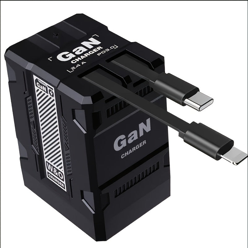 He 2025 New Charger Is Compact But Charges Super Fast. The Charging Cable Is Retractable, Convenient to Carry And Easy to Store. It's The Perfect Gift/120W Super Fast Charging, A Portable 120W Fast Charger, Three-in-one Super-fast Charging