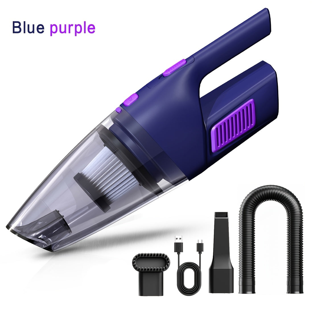 Portable Vacuum Cleaner 6800PA Powerful Suction – 2000mAh Cordless Handheld Vacuum for Car Interior, Home & Pet Hair, Quiet Operation, Women's Car Accessory & Gift