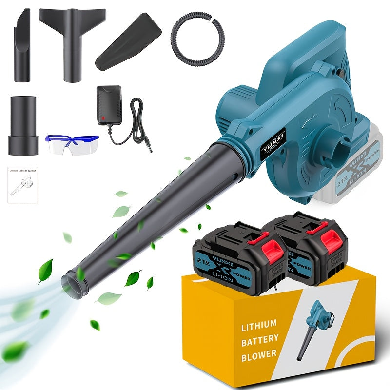 Wireless Handheld Leaf Blower Cordless Lightweight Electric Blower for Lawn, Yard & Garden – Portable Battery-Powered Compact Leaf Blower with Accessory Kits, Single or Dual Battery Options for Fast Outdoor Cleanup