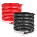 25 Feet of Black And 25 Feet of Red 8 Gauge CCA Wire, Suitable for Automotive Applications, Car Audio Battery Connections, Power And Ground Wiring, Marine Use, Welding, And Electrical Audio Setups for Amplifiers, Without Battery