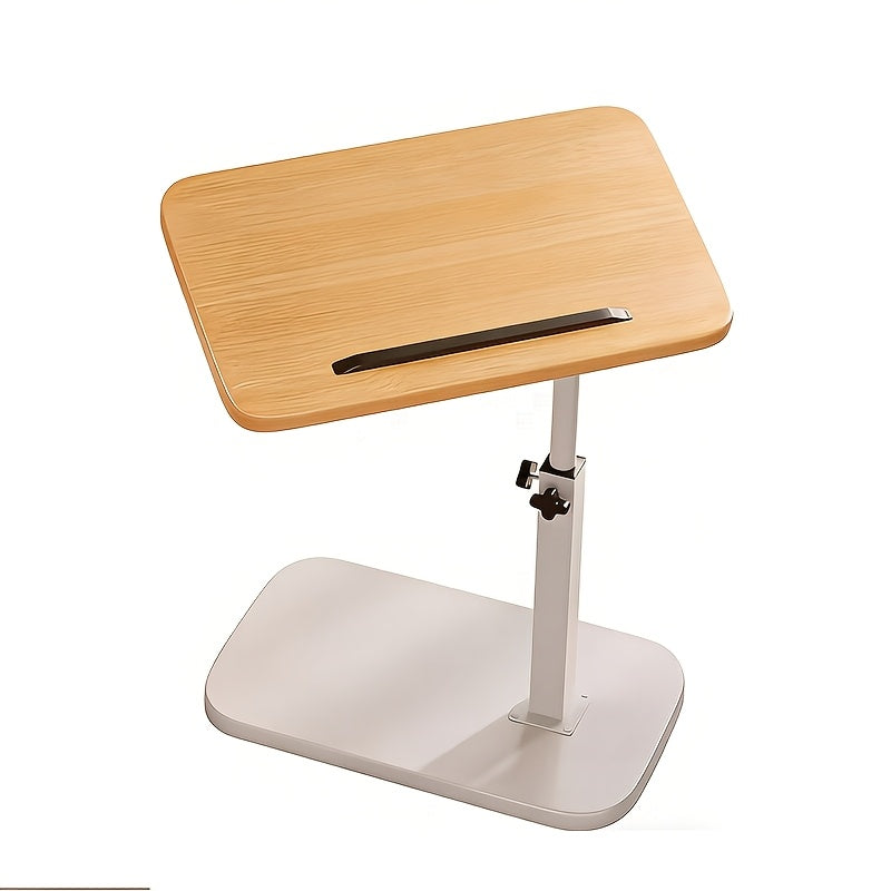 C-Shaped Adjustable Side Table, Foldable Modern Mobile Side Table with Height Adjustment - 360° Rotation, Durable Construction, Suitable for Bedrooms, Living Rooms, Offices