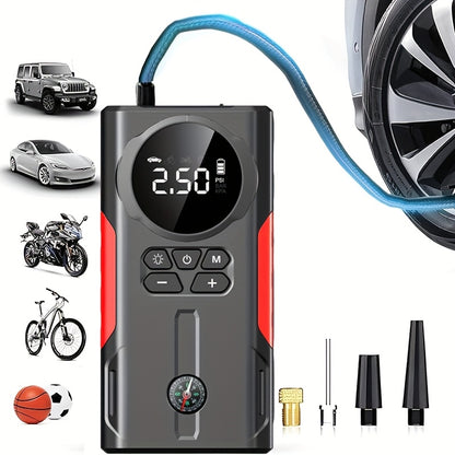 10000mAh Portable Car Jump Starter 12V Emergency Power Supply with LED Emergency Light, Fast Charging, Air Pump Option — Cars, Trucks, Motorcycles & Boats Canada