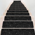 7pcs 15pcs Non-Slip Stair Mats, 30x8 Inch, Runners Treads for Indoor Wooden Steps, Washable Carpets with Self-adhesive Tape to Prevent Staircase Covers Mats From Moving, for Home & Office Safety Staircase Protection Cover Non Slip