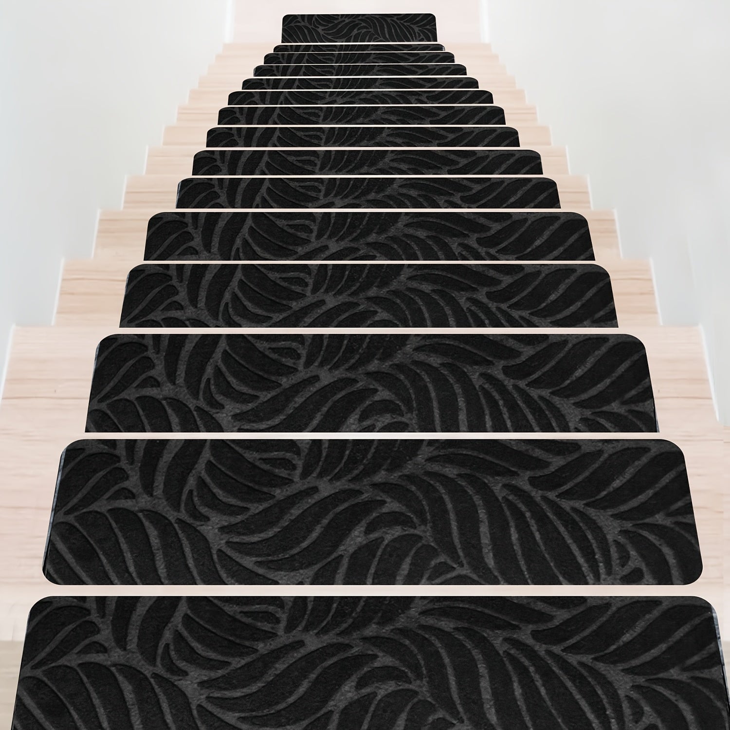7pcs 15pcs Non-Slip Stair Mats, 30x8 Inch, Runners Treads for Indoor Wooden Steps, Washable Carpets with Self-adhesive Tape to Prevent Staircase Covers Mats From Moving, for Home & Office Safety Staircase Protection Cover Non Slip
