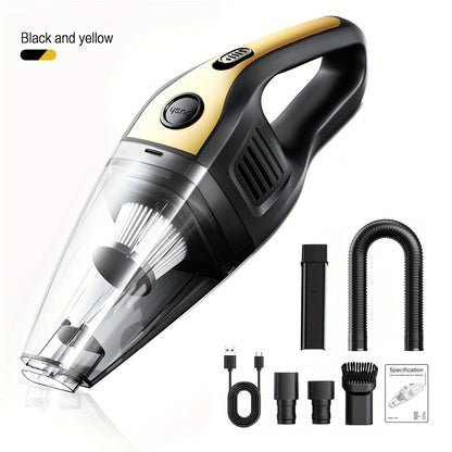 Wireless Handheld Vacuum Cleaner Portable USB Rechargeable Mini Vacuum with Powerful Suction & Multiple Attachments – Car, Home & Office