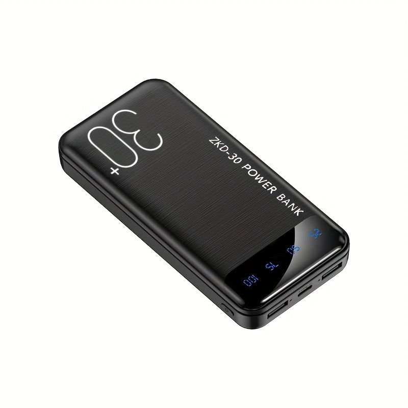 USB-C Power Bank 20000mAh 30000mAh with LED Screen - Lightweight Compact Charger 1 USB-C + 2 USB Ports, Dual Output, Stylish Design for iPhone Android Travel Outdoor Emergency Canada