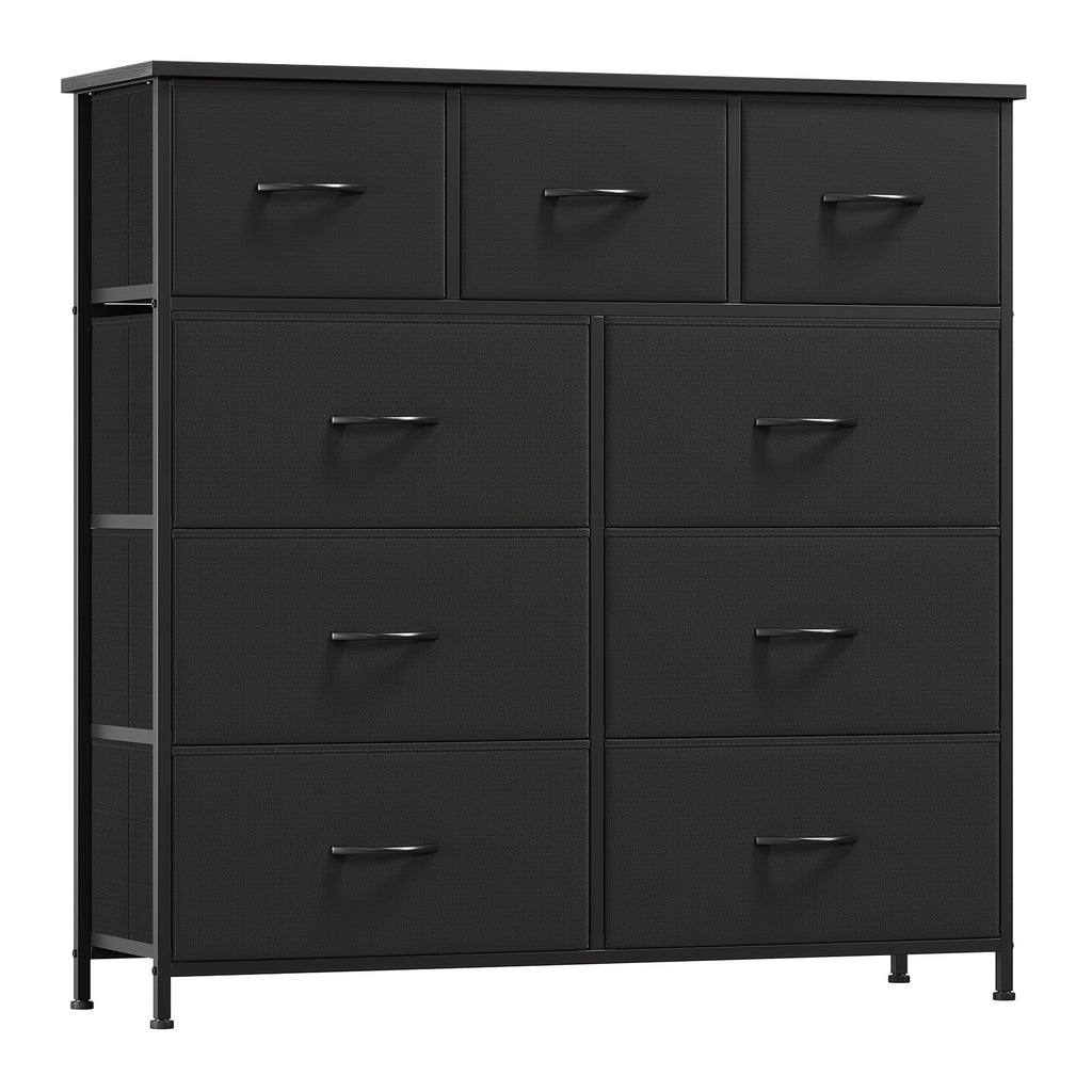 EUNOS Dresser, 9-Drawer Fabric Storage Tower for Bedroom, Entryway, Closets, Tall Chest Organizer Unit with Large Capacity Fabric Bins, Storage Drawer Units