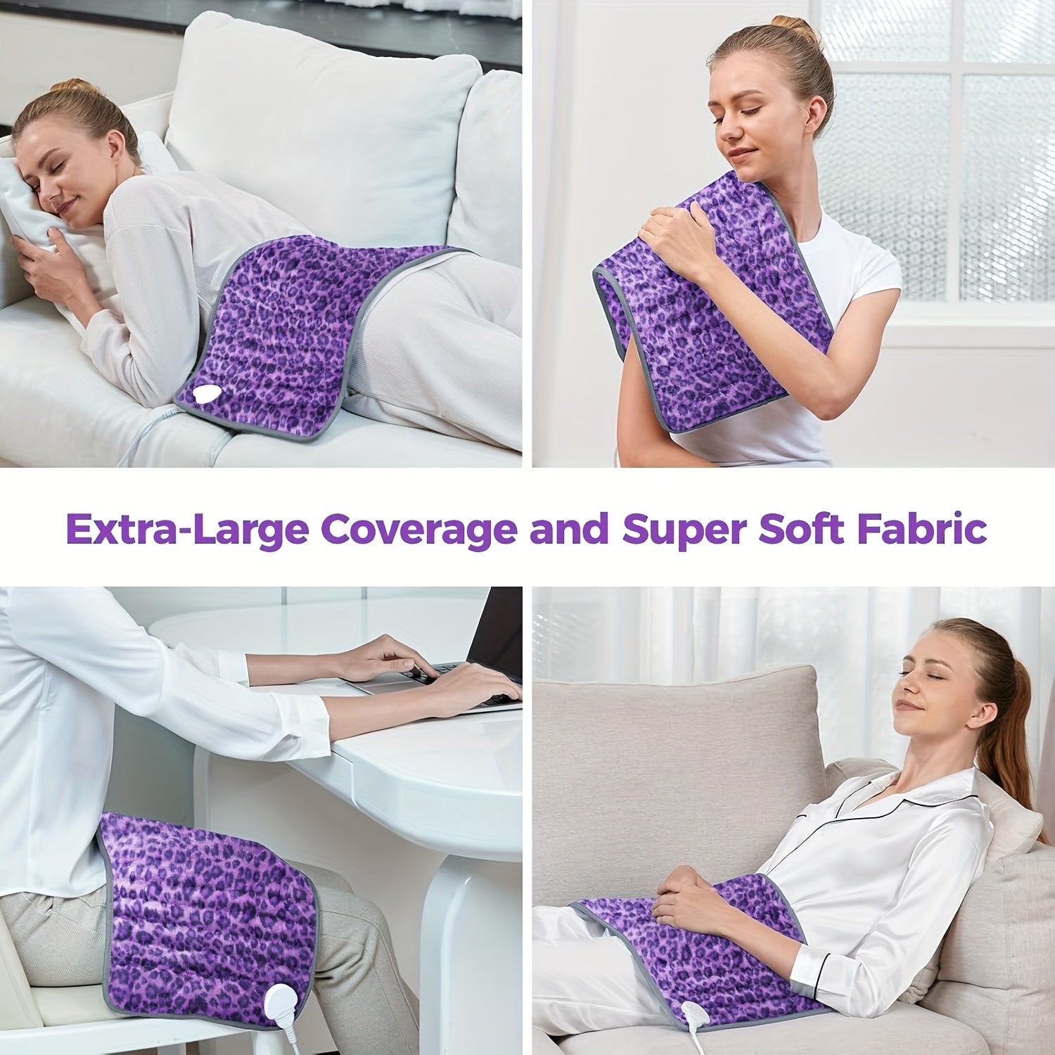 Heating Pad for Neck And Shoulders, InfLuvRealm Gifts for Her Him Women Mom Wife Men Dad, Weighted Electric Heating Pad for Back 6 Heat Settings 4 Timers Auto Off, Heating Blankets, Local Warehouse