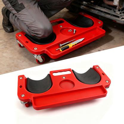 Rolling Knee Board with Tool Tray – Ergonomic Cushioned Kneeler for Floor Work, Carpentry, Auto Repair & Painting, Durable ABS Frame, Smooth-Roll Wheels – Workshop & Garage Canada
