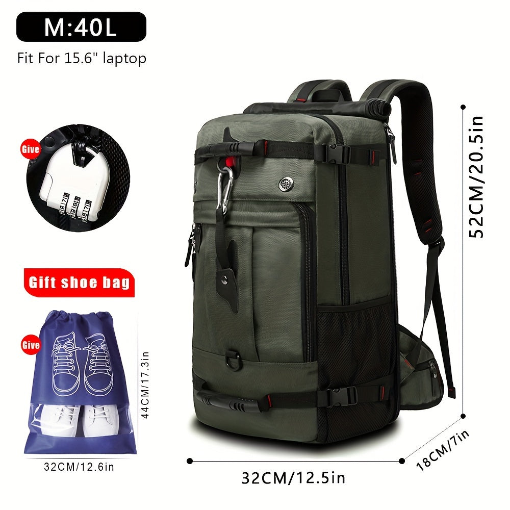 4-Way Convertible Travel Backpack with Independent Shoe Compartment – Fits 15.6" & 17.3" Laptops, Shoulder Crossbody Handbag for Men & Women | Hiking Camping Commute | ShopVora CA