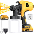 Cordless HVLP Electric Spray Paint Gun with Battery – 3 Spraying Modes, 27oz Container, Easy Clean – Paint Sprayer for House, Furniture, Cabinets, Fences, Walls & Doors