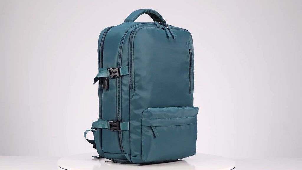 Large Capacity Travel Backpack with Multiple Pockets, 15.6" Laptop & Tablet Compartment, Adjustable Straps, Durable Polyester & Sturdy Zippers, Ideal for Business Commute & Outdoor Use, Versatile Laptop Backpack for Men Women