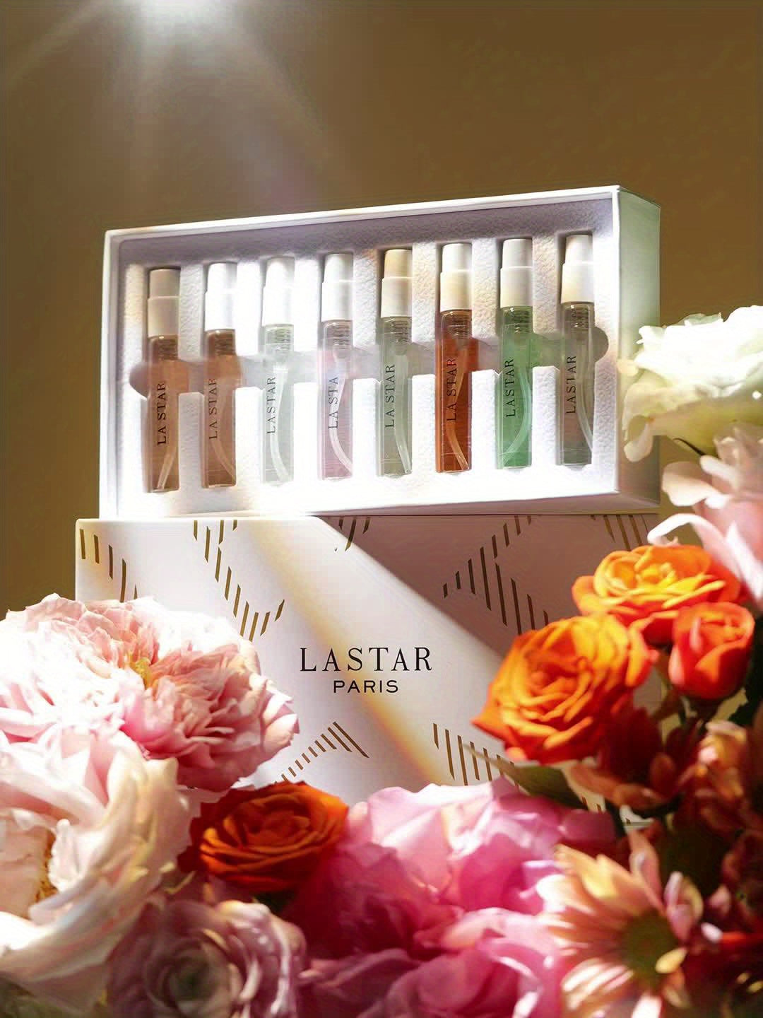 LASTAR Women'S Spray Perfume Set, 8 Perfume Gift Boxes, Lasting And Charming Natural Fresh Flowers, Fruit, Citrus And Wood Oriental Water Perfume Fragrance, Ideal Valentine'S Day Birthday Surprise Gift