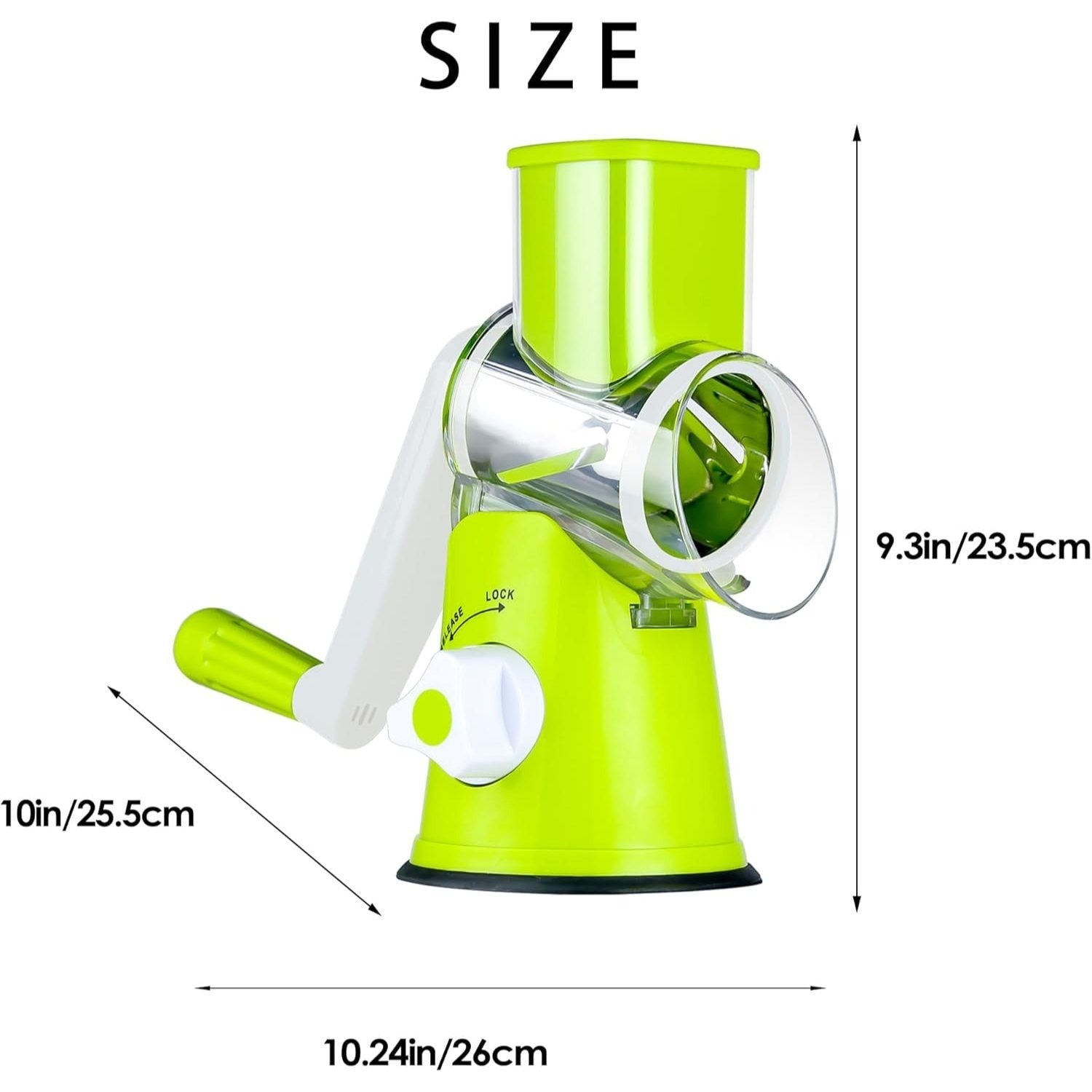 4pcs Multi Functional Hand Cranked Vegetable Cutter, Household Kitchen Manual Vegetable Machine, Slicer, Slicer, Drum Type Vegetable Cutter