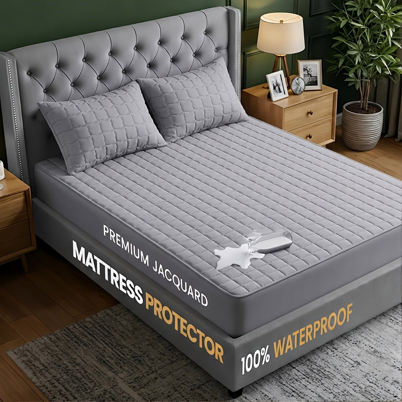 Thicken Waterproof Mattress Protective Cover - Home Fitted Sheet Set The Mattress Topper Fits Tightly to The Bed, for Bedroom, Guest Room, Hotels, Comfortable And Durable, Breathable, for Twin&Full&Queen&King, Christmas&Halloween Gift