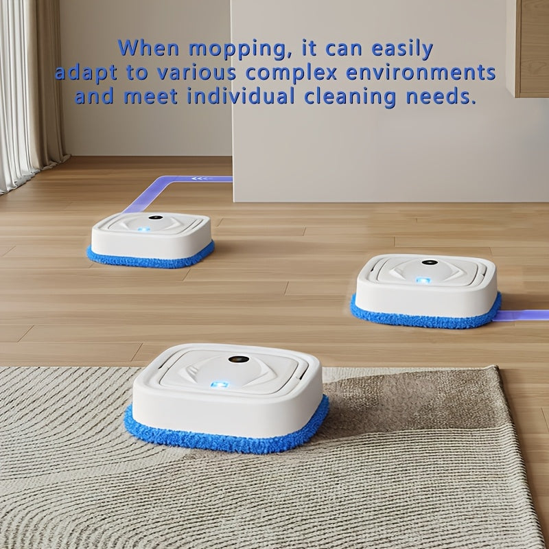 Robot Mop, Steam Cleaner, 3-In-1 Mopping, Dusting, And Humidifying Functionality. Wet/Dry Mop with Spray Feature. Up to 75 Minutes of Runtime. Efficient Cleaning. Essential for Apartments, Dorms, And Homes. Perfect Gift