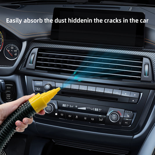 Upgraded Version of Car-Mounted Suction And Blowing Dual-Purpose Bucket Vacuum Cleaner Car Portable Multi-Function Tool Drum-Type Large-Capacity Vacuum Cleaner Car Interior Cleaning Tools, Without Battery