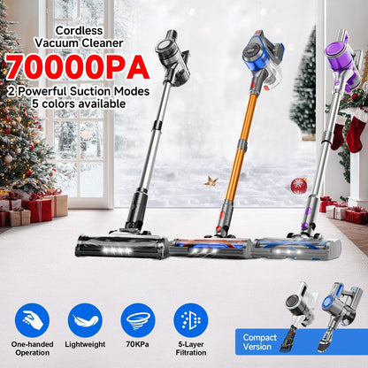 Low Noise Cordless Vacuum Cleaner 70Kpa – Lightweight Portable Handheld Stick Vacuum, Hard Floor Carpet Pet Hair, Corded & Cordless, Powerful Suction Home Vacuum | ShopVora CA