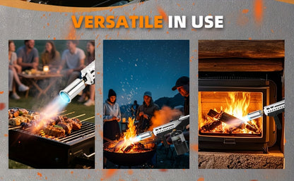 Propane Torch Gun with Adjustable Flame – High-Power Blow Torch for BBQ, Fire Pit, Campfire Starter, Weed Burning & Culinary Use | Lightweight Rifle-Style Design, Fun Outdoor Gift (Tank Not Included)
