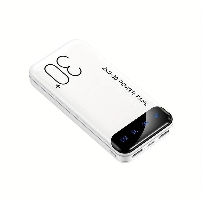 USB-C Power Bank 20000mAh 30000mAh with LED Screen - Lightweight Compact Charger 1 USB-C + 2 USB Ports, Dual Output, Stylish Design for iPhone Android Travel Outdoor Emergency Canada