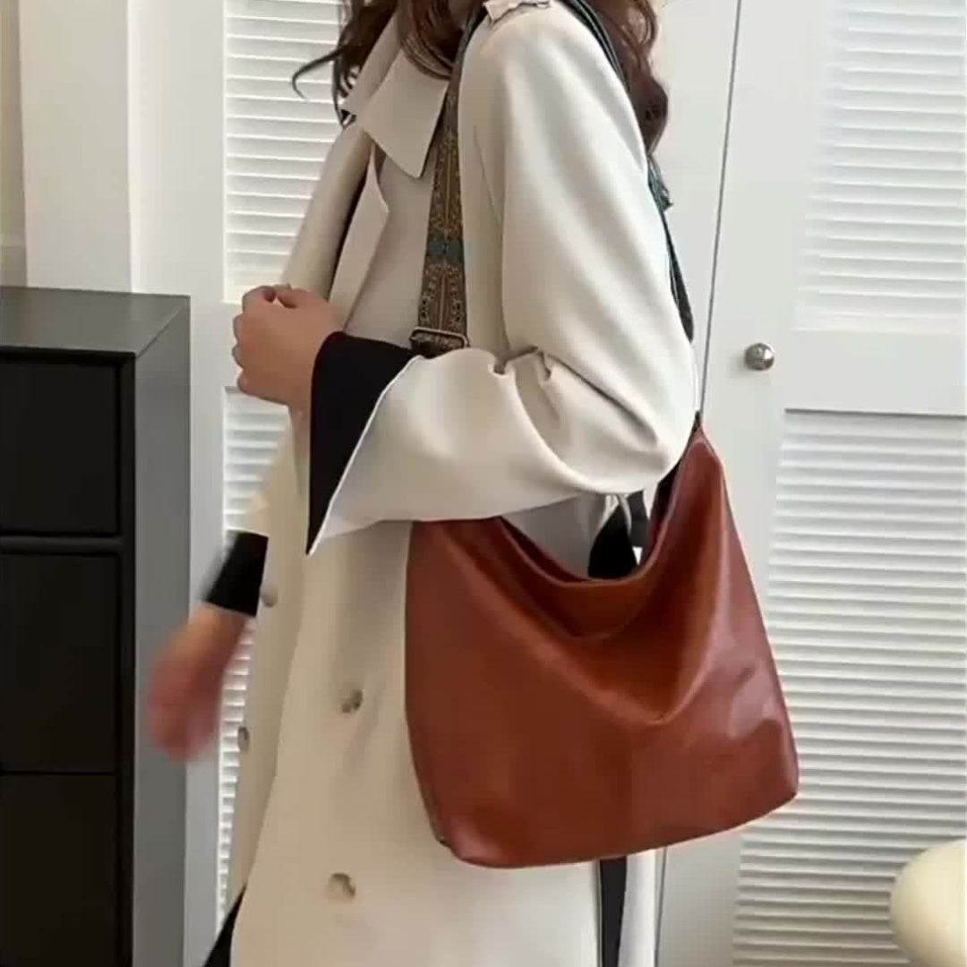 1pc Bohemian Geometric Strap Hobo Bag, Large Capacity Ethnic Crossbody Bag, Women'S Retro Style Shoulder Bag for Best Birthday Gifts, Christmas And Valentine'S Day Gifts