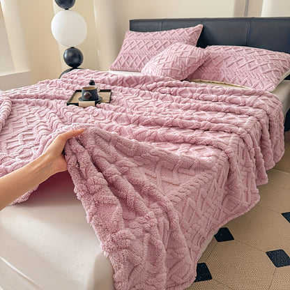 Oversized Throw Blanket for Sofa Bed Couch – Soft All-Season Nap Blanket for Home Office Camping, Small Throw Twin Queen, Khaki Green Gray Blue Pink Purple
