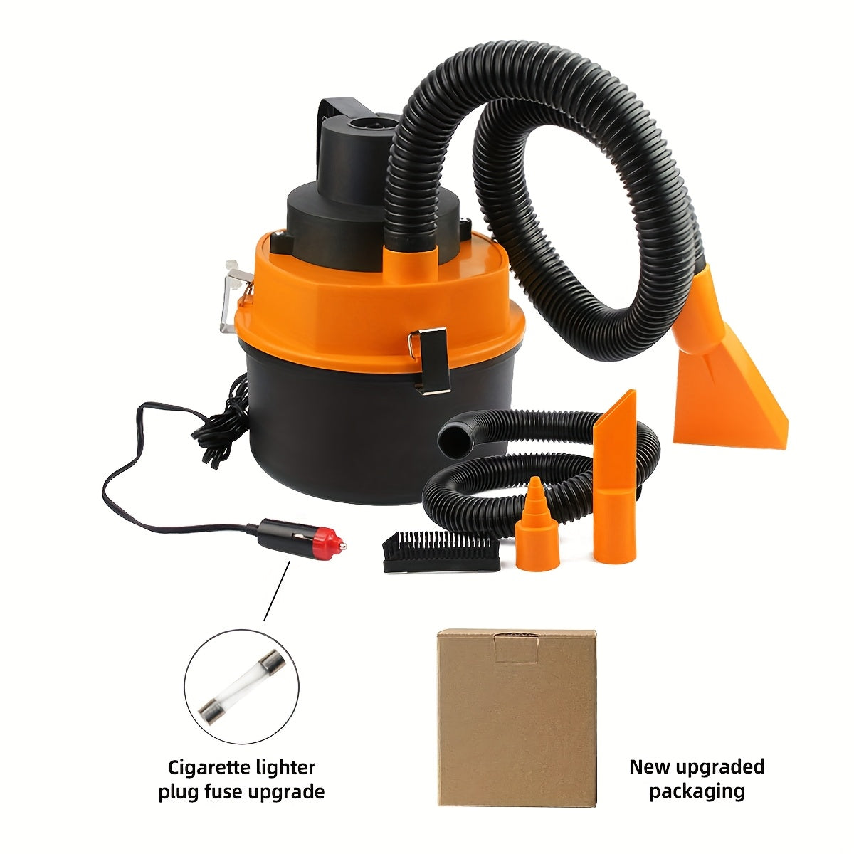 Car Bucket Vacuum Cleaner Suction & Blowing Dual-Purpose – Large Capacity Drum-Type Multi-Function Car Interior Cleaning Tool, Portable Car-Mounted Vacuum – Canada
