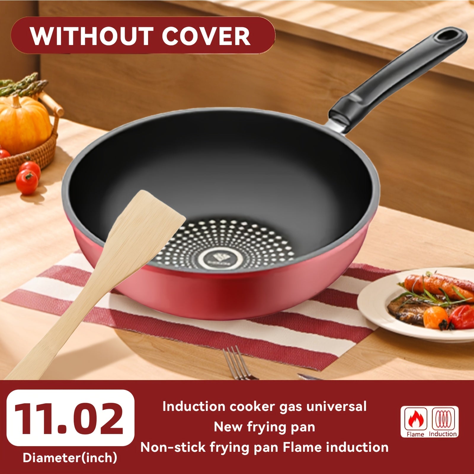 Non-Stick Cast Iron Skillet Frying Pan – Lightweight Ergonomic Handle, Induction Compatible, Dishwasher Safe | 9.45" & 11" Sizes + 3-Piece Set with Lid | Stove, Oven, Grill & Campfire Use | ShopVora CA