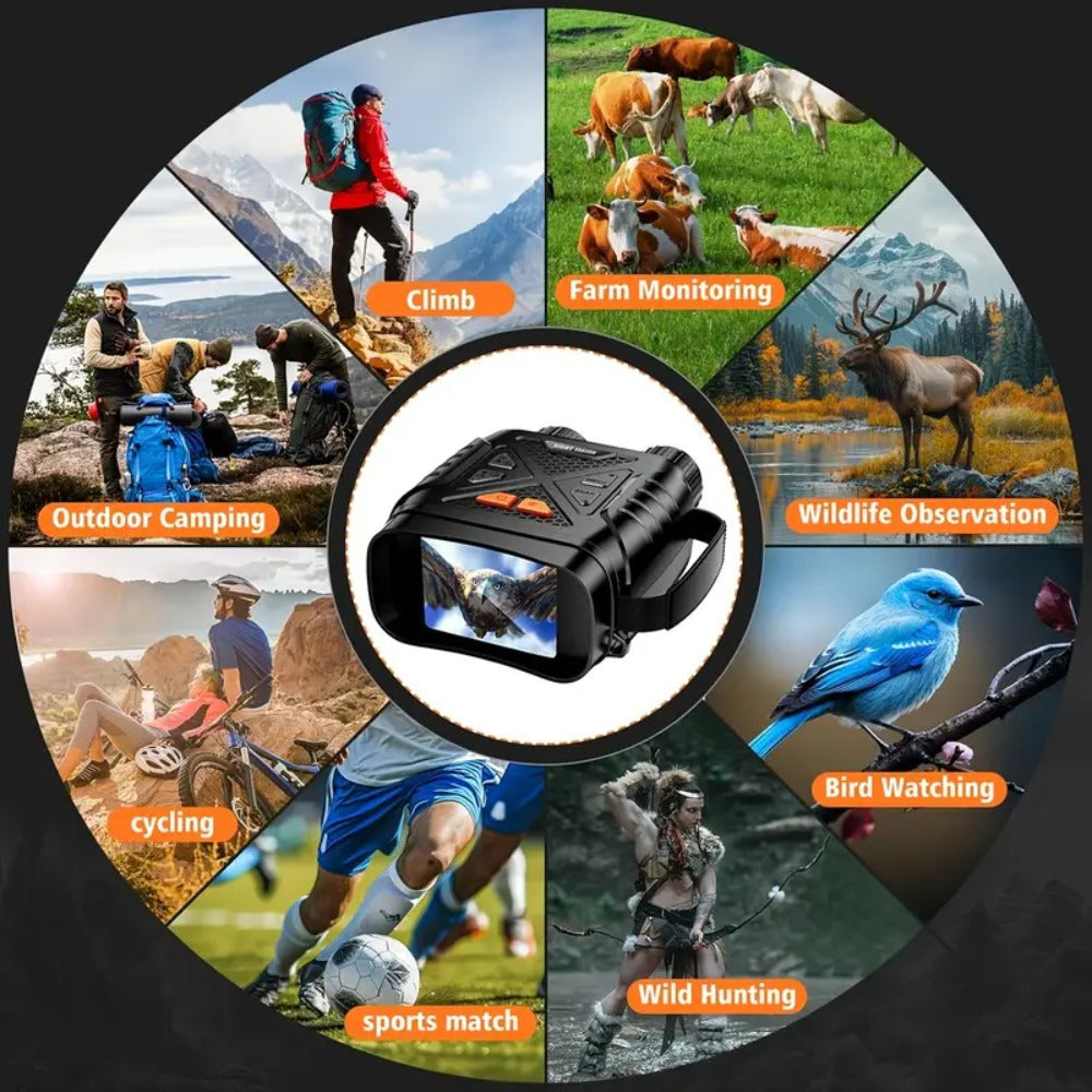 The INSKAM Dual Tube Digital Night Vision Gadget Features a 2.8-Inch Display And Supports Both USB And Battery Power, Making It a Handy for Nighttime Viewing. It'S Ideal for Observing Wildlife, Camping Outdoors, Traveling, And Monitoring Farms