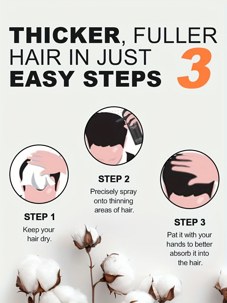 Volumizing Hair Fiber Powder with Applicator - SILLKVA Instant Volume & Natural Coverage for Thinning Hair, Precise Application, 0.97oz, Long-Lasting Hair Thickener for Men & Women