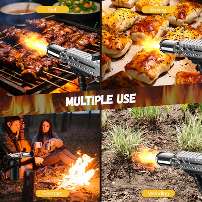 Propane Torch Adjustable Flame 24-Inch – Professional Grade for Grilling, Sous Vide, BBQ, Campfire, Welding & Soldering, One-Click Ignition, Tank Not Included Canada