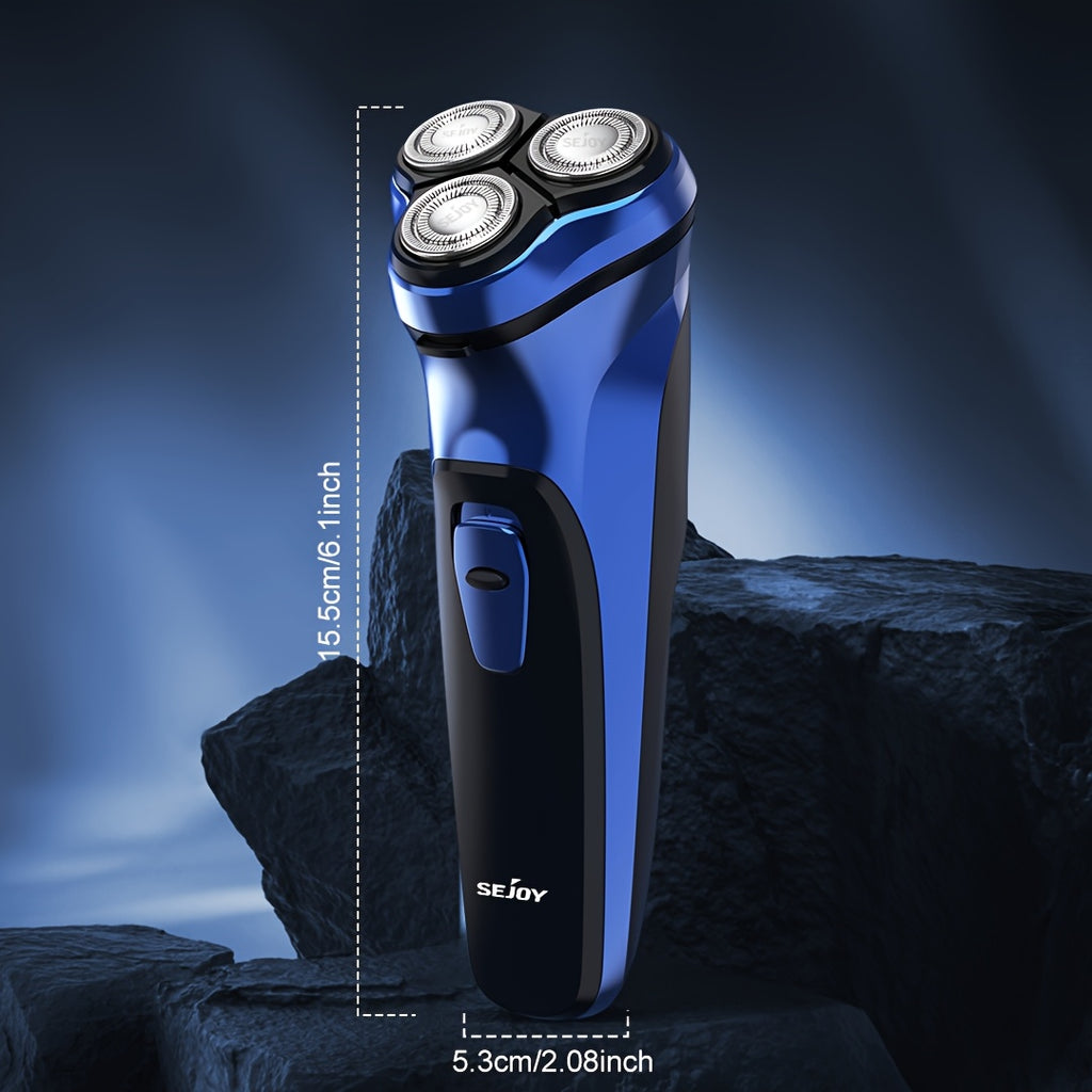 Blade Head Sold Seperately Electric Razor for Men, Electric Shaver for Men Face, Wet Dry Rechargeable Shaver with Pop Up Trimmer