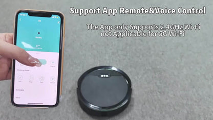 Robot Vacuum and Mop Combo 5000Pa – 2-in-1 Robotic Vacuum Cleaner with App & Voice Control, Scheduled Cleaning, Auto Recharge, for Pet Hair Low Pile Carpet Hard Floor | Canada