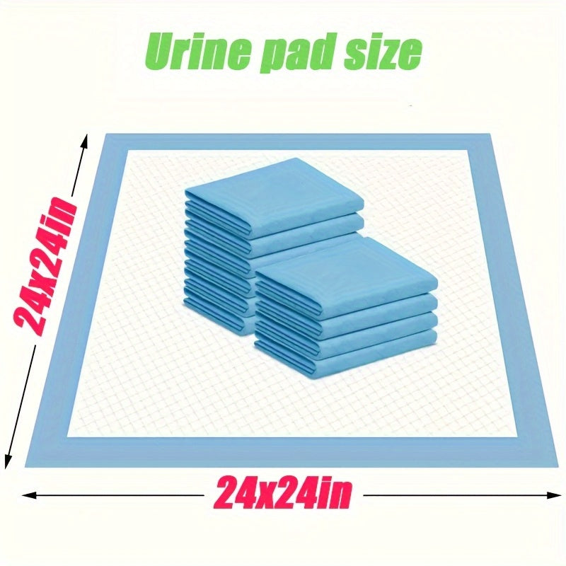 Extra Large Thickened Dog Pee Pads 23.62"x23.62" – Super Absorbent Leakproof Training Pads for Medium & Large Dogs, Camping & Home Use