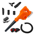 This 2-In-1 Leaf Blower Is a Handheld Blower with a High-Capacity Lithium Battery. It Can Switch Between Blowing And Suction, Is Lightweight And Portable, And Has a Long Battery Life. Suitable for Indoor, Patio, Car, And Outdoor Use