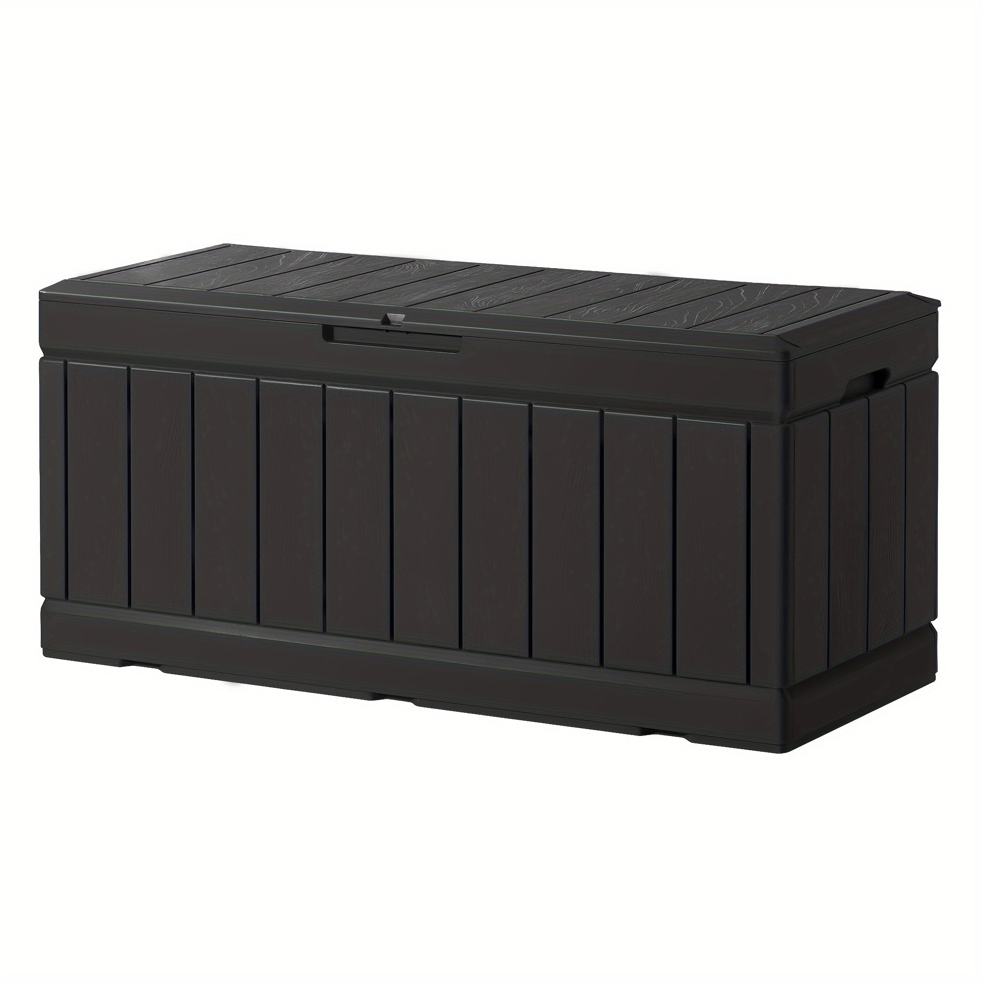 88 Gallon Resin Deck Box Outdoor Lockable Storage Box, Waterproof Large Cushion Storage Bench For Patio, Backyard, Pool Supplies, Sports Equipment, Box, Cabinet, Rack for Outdoor Storage