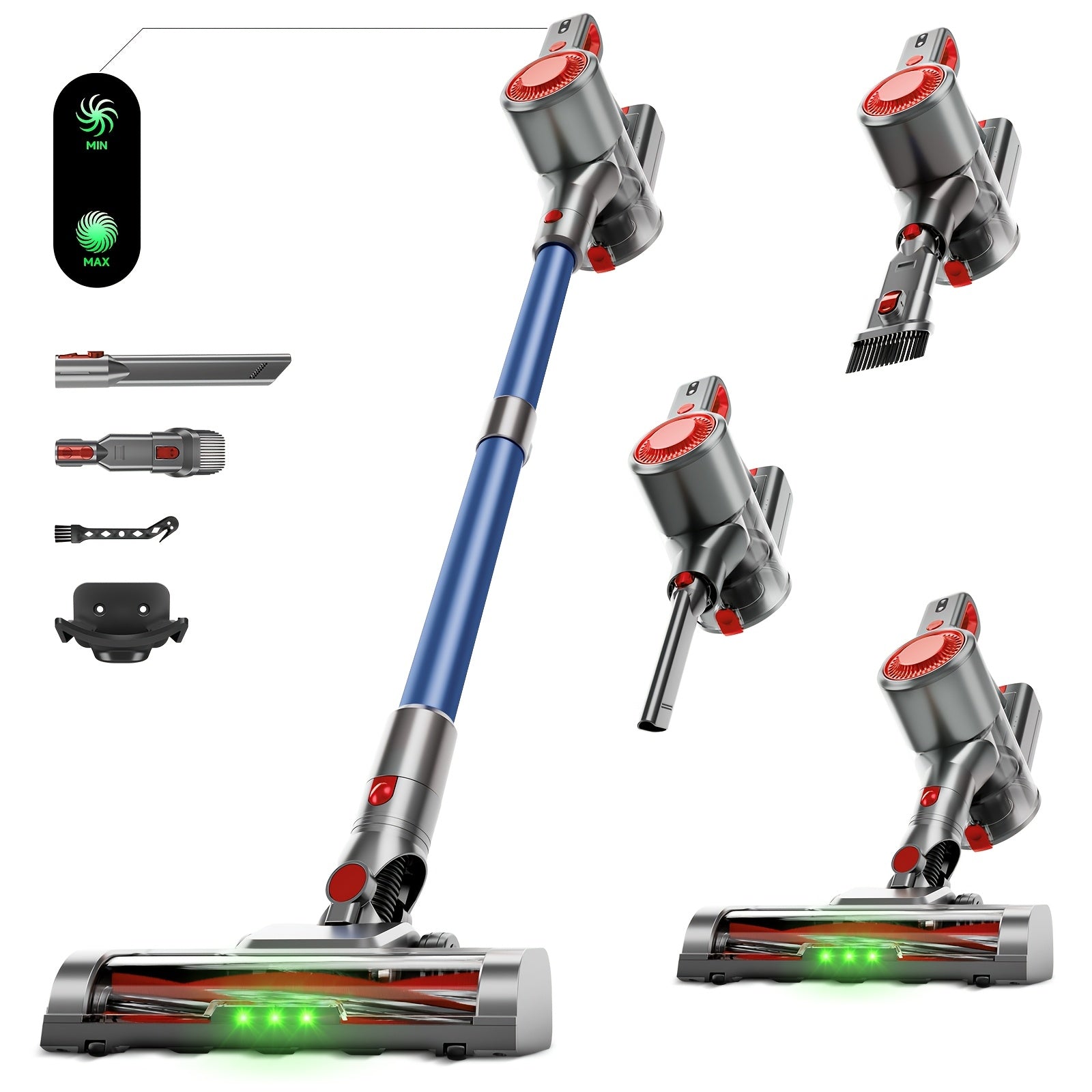 8-in-1 Cordless Stick Vacuum Cleaner 68Kpa – Lightweight Handheld Vacuum, 45-Min Runtime, Large Battery, Hard Floor & Carpet Pet Hair, Corded & Cordless | ShopVora CA