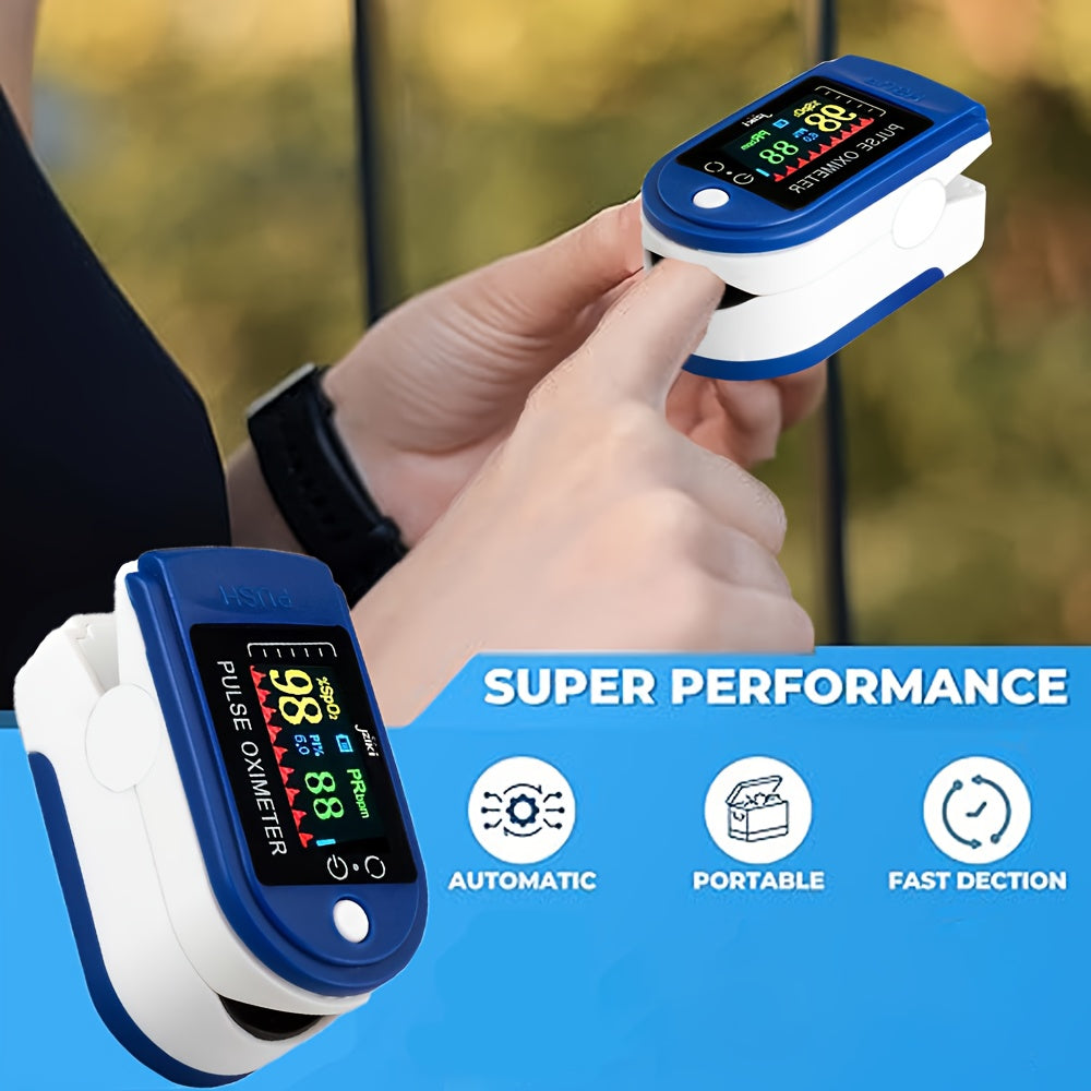 Pulse Oximeter with Fingertip Oxygen Meter, Fingertip Pulse Oximeter, lood Oxygen/ Heart Rate Monitor