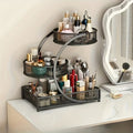 3-Tier Rotating Makeup Organizer for Bathroom & Vanity - No-Assembly Spinning Cosmetic Storage Rack for Skincare, Nail Polish, Lipstick & Perfume - Space-Saving Countertop Shelf