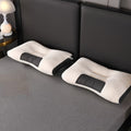 Buy 1 Get 1 Free, Total Of 2pcs Soft Massage Neck Couple Pillow - Adjustable Ergonomic Orthopedic Contour Support, High Quality Pillow Core, Removable Cover for Sleeping Comfortable, Breathable Bedding, Durable Polyester, Moisture Absorbing, Sleep Aid, Ho