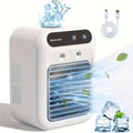 Portable Mini Personal Air Cooler 1800mAh Rechargeable – Compact Desk Fan for Dorm, Office & Travel, Low Voltage Lightweight Battery Operated Cooling Fan